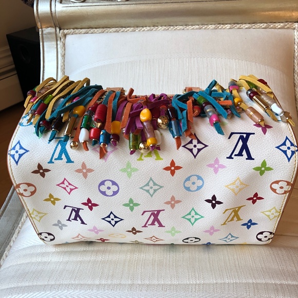 Louis Vuitton Limited Ed. Fringe Speedy 25 Satchel - Picture 9 of 16